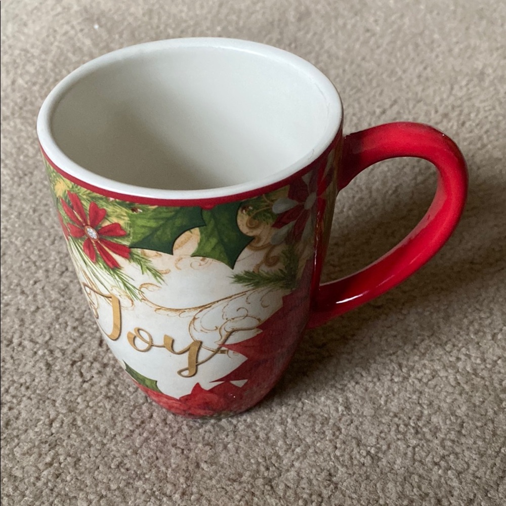 Festive Red and White Holiday Mug